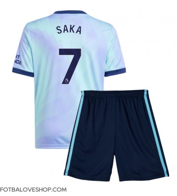 Arsenal Bukayo Saka #7 Dětské Alternativní Dres 2024-25 Krátký Rukáv (+ trenýrky)
